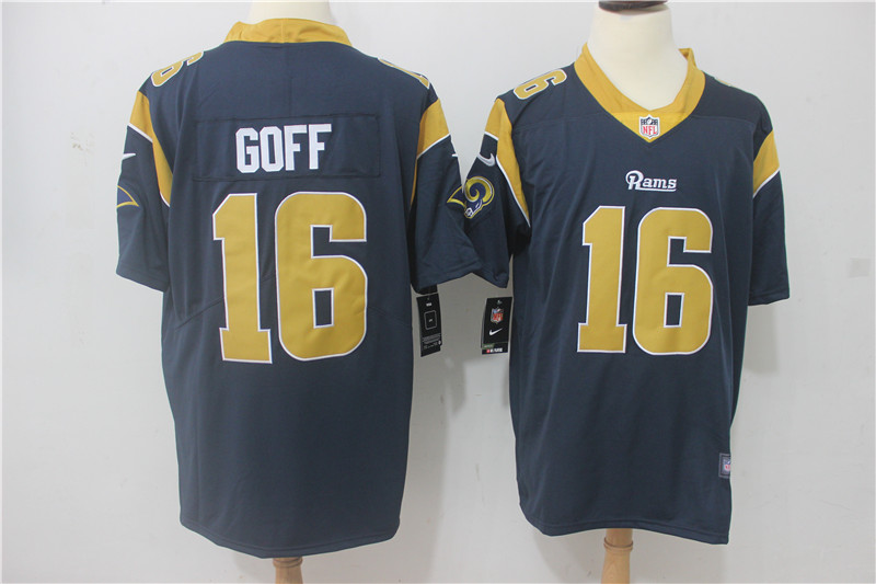 Men Los Angeles Rams #16 Goff Blue Nike Vapor Untouchable Limited NFL Jerseys->los angeles rams->NFL Jersey